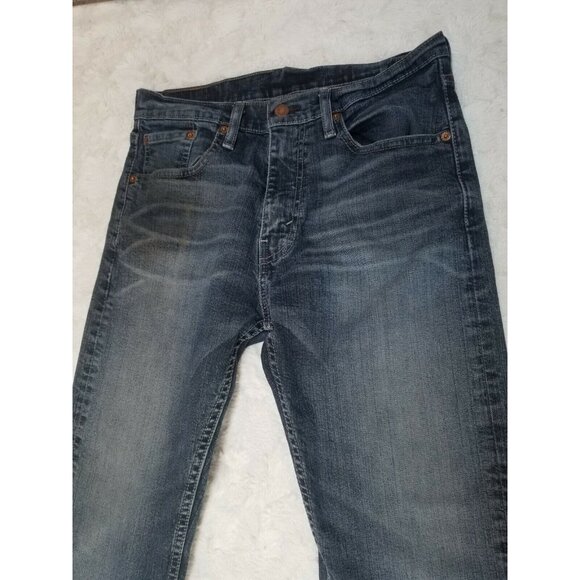 Levi 505 Womens Size W31 L30 High-Rise Straight Leg Cropped Denim Jeans Blue - Picture 2 of 8